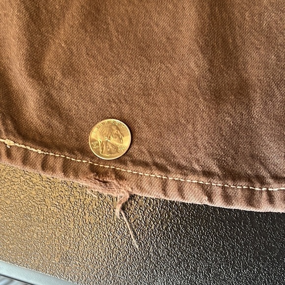 LEVI'S brown button fly striaght fit jean SZ 36x30 - Picture 5 of 8